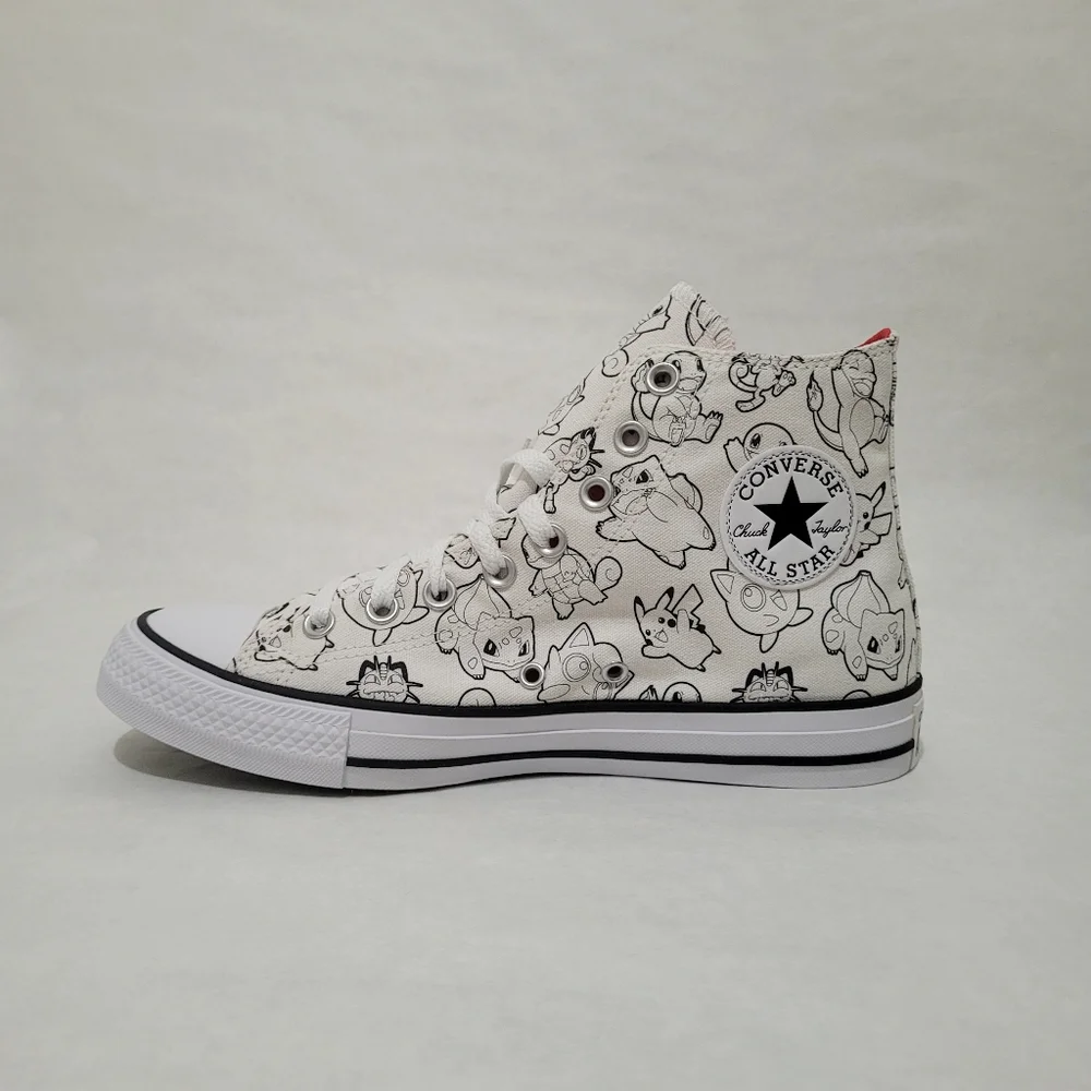Converse Chuck Taylor All Star Pokémon Poke Ball High Top Sneakers - Picture 8 of 16